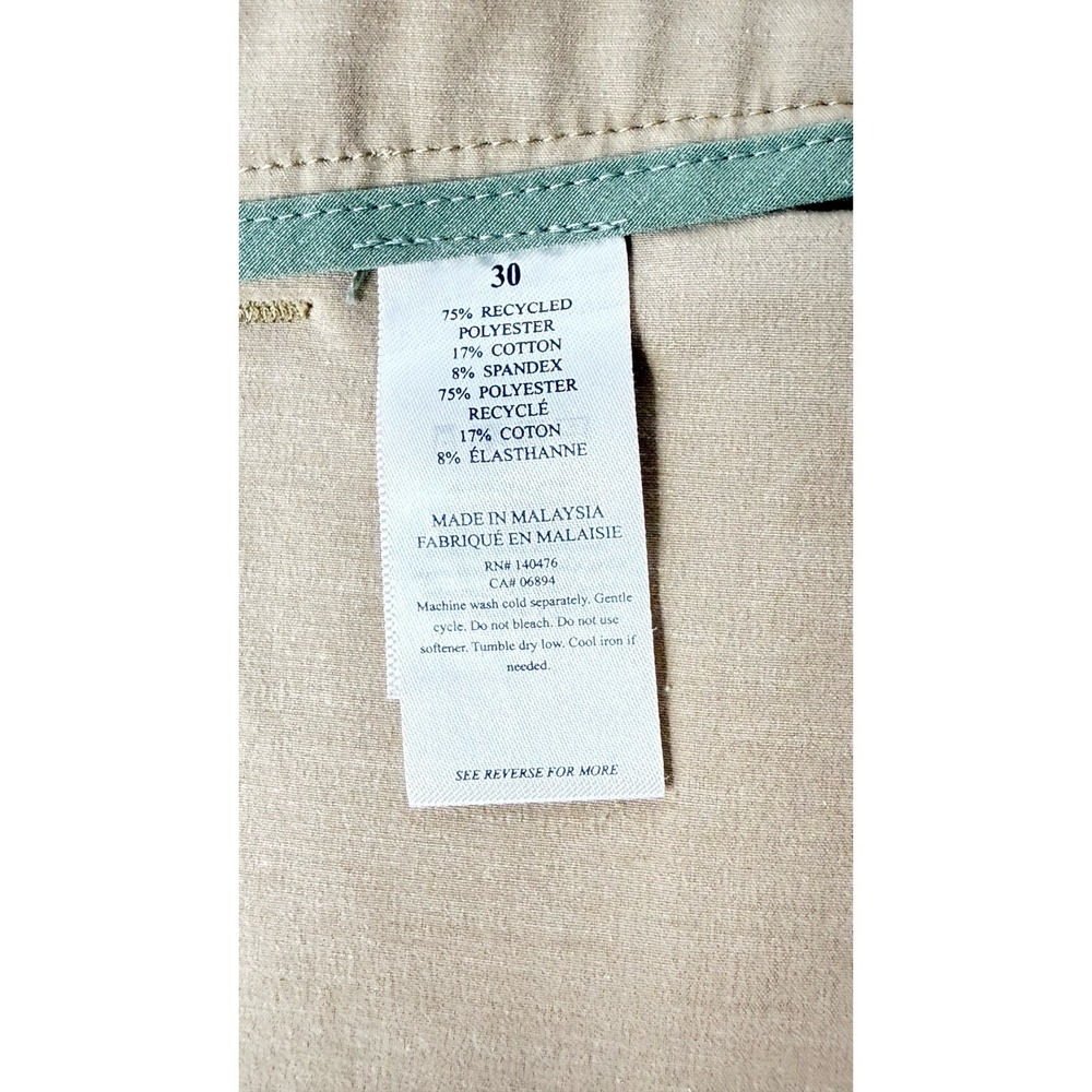Vintage Flaherty All Day Shorts Size 30 Kakhi Draw String Waist Good Condition - Picture 4 of 13
